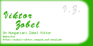 viktor zobel business card